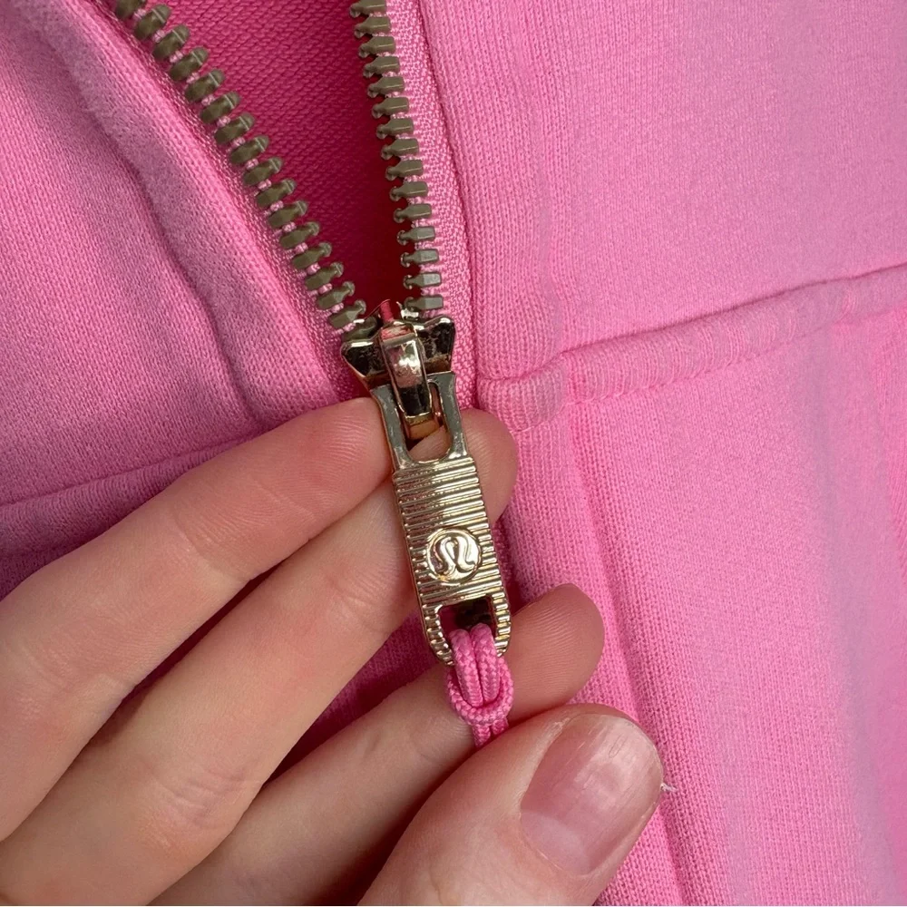 Lululemon Scuba Oversized Full Zip Size Small Dahlia Maeve Pink Outdoor Running - Picture 6 of 10